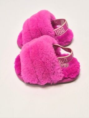 UGG Kids' Fluff Slide Sandals - Pink